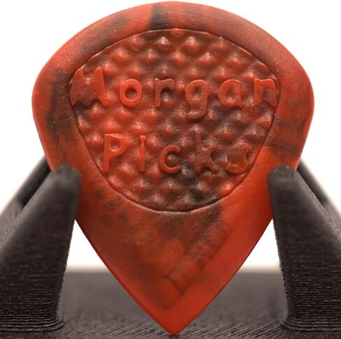 SJ1 Plectrum Guitar Picks for Precise Playing - Jazz Shaped Guitar Picks - Guitar Pick with Strong Grip - Red/Black - Made in Denmark in Saudi Arabia