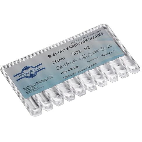 400602 HSB دبابيس شائكة رقم 2 XX-Fine 25 مم صفراء معقمة 10/عبوة in Saudi Arabia