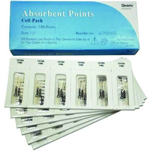 Dentsply A022T00090000 Absorbent Paper Points Cell Pack Extra Coarse 180/PK 670069 in Kuwait