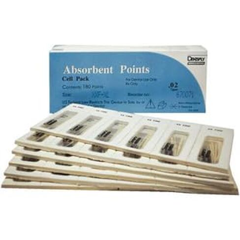 Dentsply A022T00090000 Absorbent Paper Points Cell Pack Extra Coarse 180/PK 670069 in Kuwait