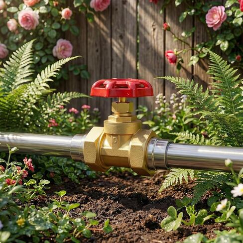 1 "صمامات كروية صناعية نحاسية بخيط أنثى، DN25 صمامات كروية شديدة التحمل بمقبض أحمر مع شريط تفلون لهواء زيت الماء in Kuwait