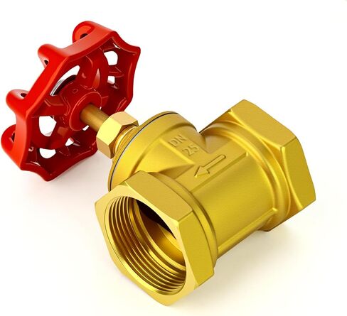 2" NPT Brass Gate Valve, Female x Female, with Wheel Handle, Heavy Duty Globe Valves Tool, for Fuel/Airl/Water/Gas/Oil (DN50) in Kuwait