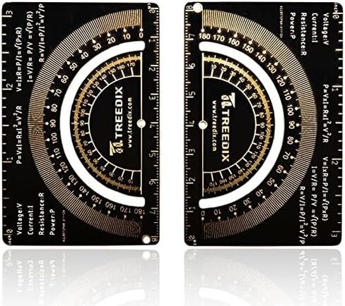 2 قطعة مسطرة PCB متعددة الوظائف 3 بوصة أداة قياس زاوية، الطول الموجي للون، صمام ثنائي شوتكي، صمام ثنائي زينر للمهندسين الإلكترونيين ملحقات لوحة الدوائر المطبوعة in Saudi Arabia