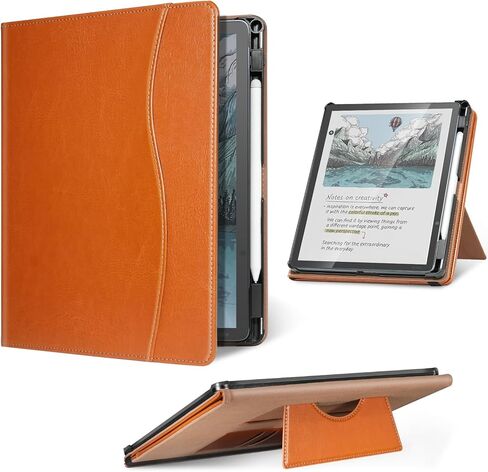 COBAK CASE for Kindle Scribe مع اثنين من زوايين المشاهدة - جميع الغطاء الجلدي PU الجديد مع Auto Sleep Wake ، حامل القلم ، ميزة حزام يدوية لـ Kindle Scribe 10.2 "2022 و 2024 تم إصدارها in Kuwait