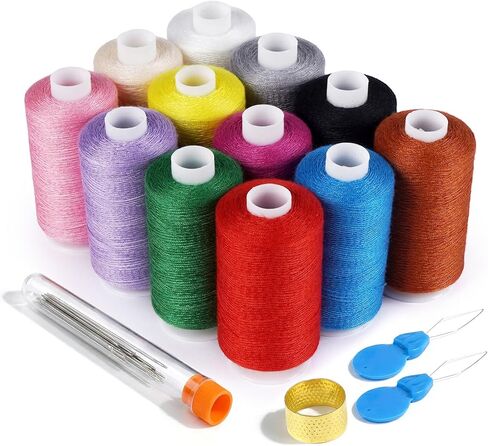 2pcs thread - 1000 Yard White All Wish Machine Machine Thread for Sewing in Kuwait