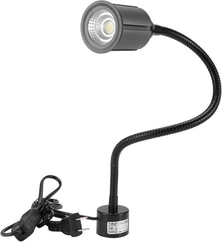 12 واط LED ضوء العمل قاعدة مغناطيسية ماكينة بتحكم رقمي بالكمبيوتر مخرطة ضوء مقاومة الزيت الألومنيوم الأسود ورشة عمل أداة الآلة in Saudi Arabia