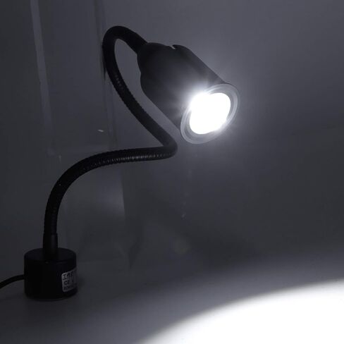 12 واط LED ضوء العمل قاعدة مغناطيسية ماكينة بتحكم رقمي بالكمبيوتر مخرطة ضوء مقاومة الزيت الألومنيوم الأسود ورشة عمل أداة الآلة in Saudi Arabia