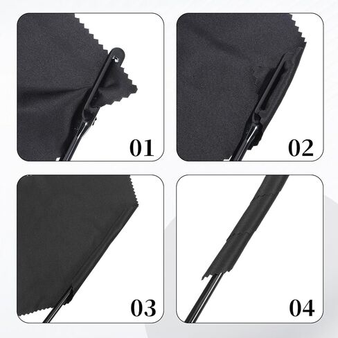 Flute Cleaning Cloth, 5 Pcs Flute Cleaner Flutes Swab Flutes Cleaning Rod Black in Kuwait