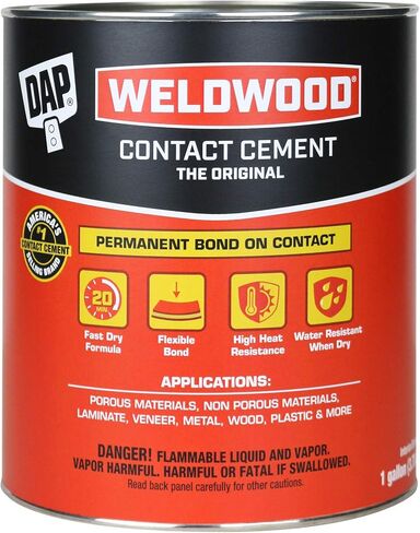 DAP Weldwood أسمنت الاتصال الأصلي، أسمر ضارب للصفرة، 1 جالون (7079800273) in Saudi Arabia