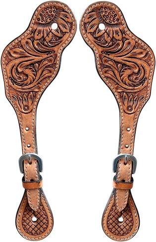 أحزمة جلدية سبيرز للبالغين المرأة الغربية حفز ركوب الخيل عرض سباق برميل وحزام روديو النساء البالغات in Kuwait