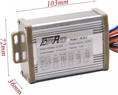 36V 800W Brush Speed Motor Controller for Electric Scooter Bicycle e Bike Tricycle in Kuwait