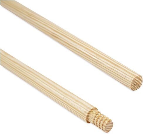 Boardwalk Threaded End Broom Handle, Lacquered Wood, 0.94" dia x 60", Natural in Saudi Arabia