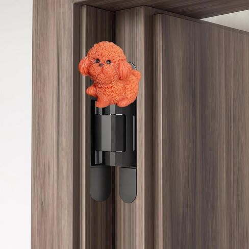 Hinge Heads Decorative Topper Set 6PCS, Home Decoration,Magnetic Hinge Head Toppers Door Hinge, Cute Mini Creative Brown Puppy Resin Ornament in Saudi Arabia