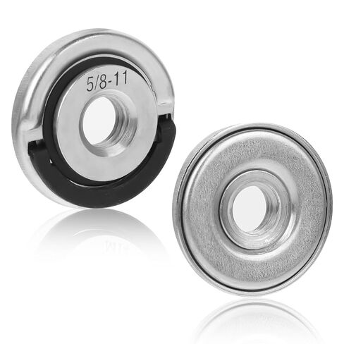 2Pcs Angle Grinder Flange Nuts with 5/8-11 Inch Thread, Metal Angle Grinder Nut, Change Grinders Flange Locking Nut for Replacement Fixing Cutting Discs (1.77 Inches in Diameter) in Saudi Arabia