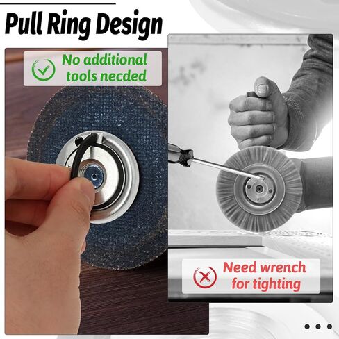 2Pcs Angle Grinder Flange Nuts with 5/8-11 Inch Thread, Metal Angle Grinder Nut, Change Grinders Flange Locking Nut for Replacement Fixing Cutting Discs (1.77 Inches in Diameter) in Saudi Arabia