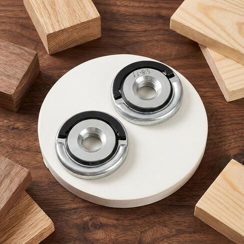2Pcs Angle Grinder Flange Nuts with 5/8-11 Inch Thread, Metal Angle Grinder Nut, Change Grinders Flange Locking Nut for Replacement Fixing Cutting Discs (1.77 Inches in Diameter) in Saudi Arabia