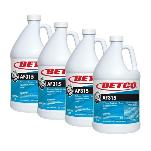 Betco AF315. Neutral pH Disinfectant, Cleaner and Deodorant. Concentrated. 1 Gallon (Case of 4) in Kuwait
