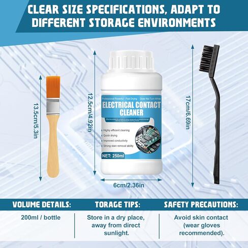 8.5 oz Electronic Contact Cleaner, Contact Cleaner Electronics, Circuit Board cleaner, Quick-Drying, Primarily Used for Cleaning Printed Circuit Boards, Metal Parts, and Hardware in Kuwait