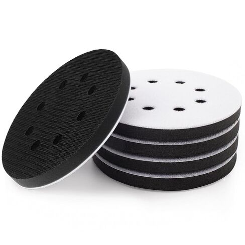 5 Pack 5 Inch Orbital Sander Pads, 8 Holes Sponge Sanding Pads Foam Sanding pad for Orbital Sander in Saudi Arabia
