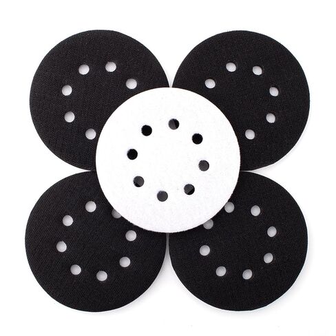 5 Pack 5 Inch Orbital Sander Pads, 8 Holes Sponge Sanding Pads Foam Sanding pad for Orbital Sander in Saudi Arabia