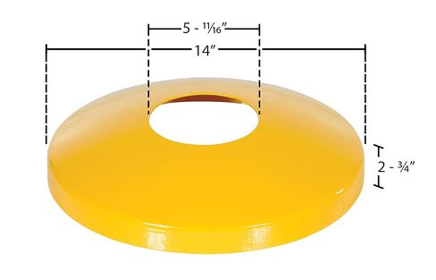 غطاء قبة واقي من الفولاذ من Vestil DOME-5.5 مقاس 5.5 بوصة. الشمعات الصفراء in Kuwait