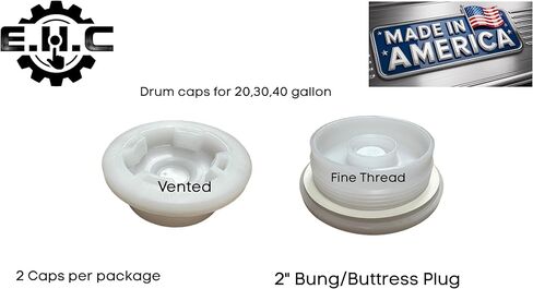 غطاء/قابس للدعامة 2 بوصة (خيط رفيع) مع فتحة/تهوية 3/4 بوصة، حشية EPDM/ 2 لكل عبوة/بواسطة E.H.C. in Kuwait