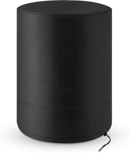 55 Gallon Drum Cover Water Storage - Waterproof Plastic Steel Barrel Water Collector Cover All Weather Outdoor Rain Barrel Cover Drum Cover with Drawstring Black (1 Pack) in Saudi Arabia