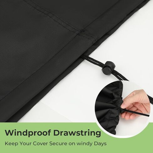 55 Gallon Drum Cover Water Storage - Waterproof Plastic Steel Barrel Water Collector Cover All Weather Outdoor Rain Barrel Cover Drum Cover with Drawstring Black (1 Pack) in Saudi Arabia