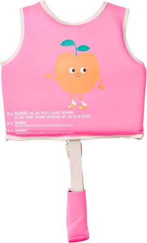 SUNNYLiFE Swim Vest, Size 1-2, Neon Pink, EPE/Natural Rubber/Polyester, 13.39 x 12.6 x 1.77 inches, 1.27 lbs in Saudi Arabia