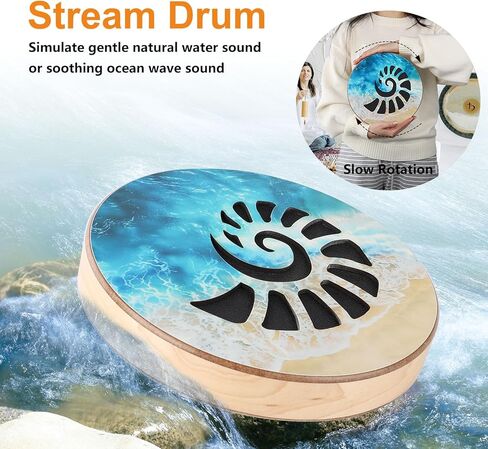 Ocean Drum 16 inch + Stream Water Drum 10 inch Meditation instrument Kit in Kuwait