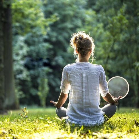 Wave Drum with Beads, 10 in Ocean Drum, Ethereal Rain Sound Instrument, Metal and Wood, for Little Ones, Music Class and Camping in Kuwait