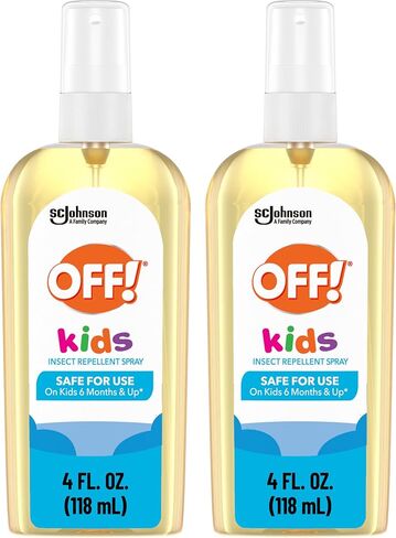 OFF! Kids Insect Repellent Spray, 100% Plant Based Oils, Safe for Use On Babies, Toddlers and Kids, 4 oz (Pack of 2) in Kuwait