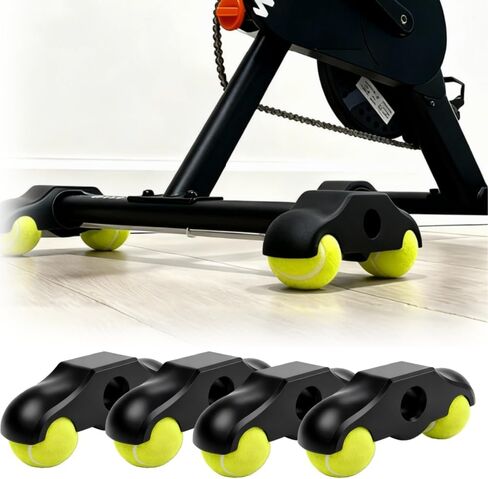 4 عبوات من أقدام كرات التنس لـ Wahoo KICKR CORE 2 (موديل 2025) مع 8 كرات تنس، للمدربين الأذكياء لركوب الدراجات في الأماكن المغلقة لجعل ركوب الدراجة أكثر راحة in Kuwait