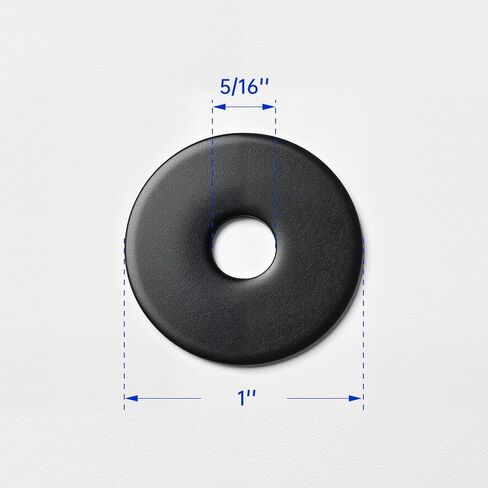 5/16 x 1'' (50 Pack) Black Oxide Stainless Steel Fender Washers, 1'' OD, (18-8) 304 Stainless Steel Metal Repair Washers for Screws and Bolts in Saudi Arabia