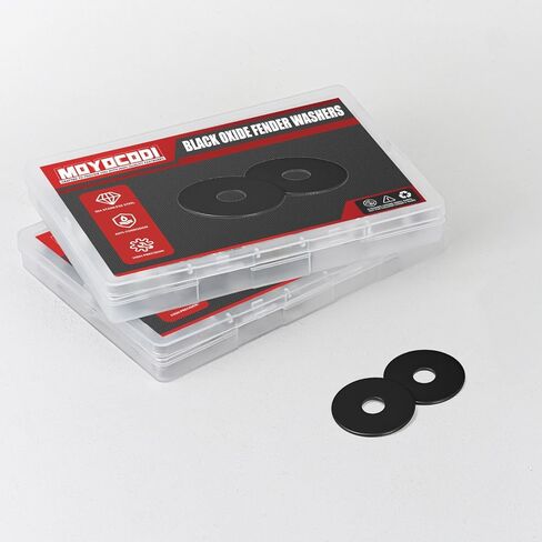 5/16 x 1'' (50 Pack) Black Oxide Stainless Steel Fender Washers, 1'' OD, (18-8) 304 Stainless Steel Metal Repair Washers for Screws and Bolts in Saudi Arabia