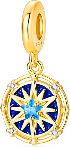 NUJIFFY 925 Sterling Silver Charms Beads for Bracelets & Necklaces, Angel Wing Star Pendants, Cute Retro Vitality Charm Gifts Jewelry for Women Men Teens in Kuwait
