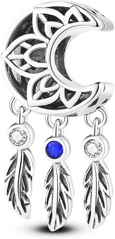 NUJIFFY 925 Sterling Silver Charms Beads for Bracelets & Necklaces, Angel Wing Star Pendants, Cute Retro Vitality Charm Gifts Jewelry for Women Men Teens in Kuwait