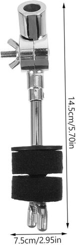Drum Hardware 5.7inch Cymbal Stacker Attachment Arm Adjustable Rod Lever Cymbal Extension Mount Holder cymbal stand in Saudi Arabia