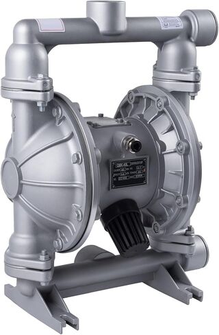 Double Diaphragm Pump Air Operated 1 inch Inlet/Outlet Pneumatic Waste Oil Transfer Pump for Chemical QBY4-25L 35 GPM Dual Diaphram Polypropylene Nitrile Rubber by Stainless Steel Iron 115 PSI in Kuwait