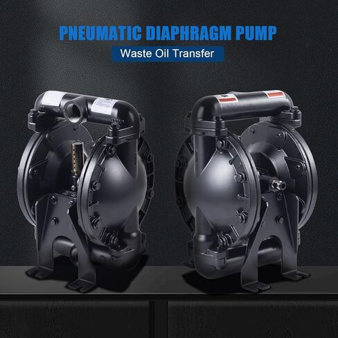 مضخة غشاء مزدوجة تعمل بالهواء مقاس 1 بوصة مدخل/مخرج مضخة نقل نفايات الزيوت الهوائية للمواد الكيميائية QBY4-25L 35 GPM مطاط البولي بروبيلين النتريل ذو الغشاء المزدوج بواسطة حديد الفولاذ المقاوم للصدأ 115 رطل لكل بوصة مربعة in Kuwait