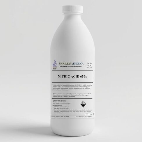 Acids Liquids I Hydrochloric - Muriatic - Nitric - Phosphoric - Hydrofloric - Glycolic - Acetic - Citric I Liquids Size : 32 fl oz (NITRICS 65-32 FL OZ) in Saudi Arabia