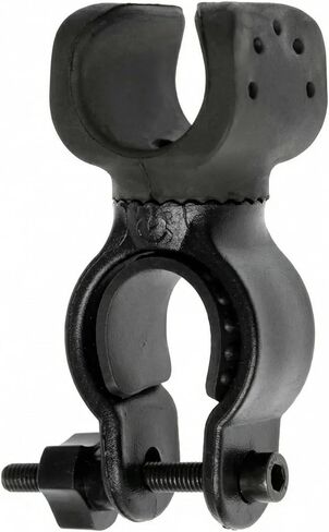 Flashlight Mount for Bike Handlebars, Black Hand-Tightened Clamp Holder with Thumb Screw, Fits Many Round Bars for Commuting and Trail Rides, 1 Pack in Saudi Arabia