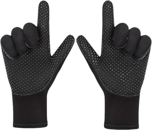 قفازات نيوبرين للرياضات المائية 3 مم، حماية لليد بخمسة أصابع لصيد الأسماك والتجديف بالكاياك in Kuwait