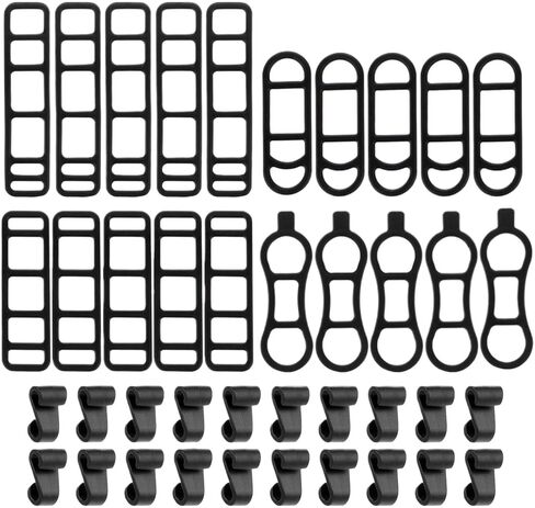 Bicycle Light Silicone Straps Bike Silicone Mount Band Rubber Straps Bike for Cell Phones Speaker Holder Handlebar Sets(Multisize) (20) in Saudi Arabia
