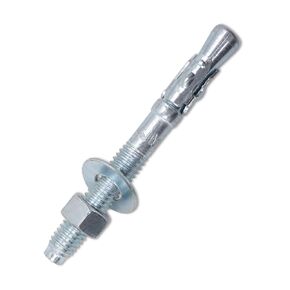 24PCS Napredak 3/8" x3-1/2 Wedge Anchor for Concrete, Heavy Duty Anchor Bolts, Carbon Steel Zinc Plated Expansion Bolt Fastener for High Strength Concrete Bricks/Blocks, Natural Dtone in Kuwait