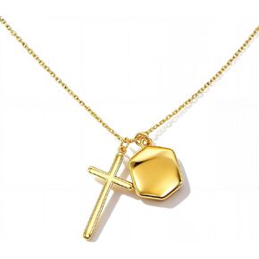 18K Gold Plated Adjustable Bean Pendant Necklace for Women | Trendy Minimalist Gold Jewelry Gift | Hypoallergenic & Lead-Free in Saudi Arabia