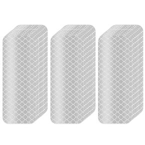 Reflective Tape 30 PCS - Waterproof Self-Adhesive Safety Stickers, DOT-C2 Reflector Tape for Outdoor Use on Bike/Truck/Car/Motorcycle/Clothing/Helmet, White 1.18" X 3.15" in Saudi Arabia
