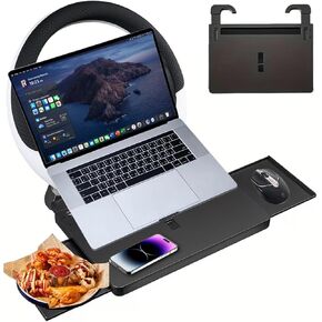 Extra Large Steering Wheel Tray for Car (26") – Adjustable Car Desk, Car Laptop Desk, Steering Wheel Desk Tray, Car Food Tray, Auto Travel Table with Expandable Side Panels for Eating, Working, Laptop in Saudi Arabia