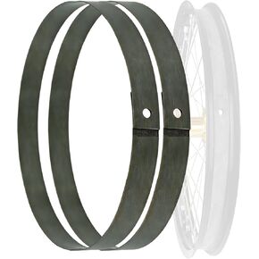 Motorcycle Rim Strips, Heavy-Duty Rubber Rim Tape with Pre-Drilled Valve Stem Hole Spoke Nipple Puncture Protection for Off-Road Dirt Bikes & Street Motorcycles in Kuwait