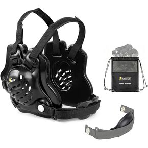 Wrestling Headgear BJJ Ear Guard for Youth & Adult – 2-in-1 Interchangeable Chin Cup & Pad - Includes Ventilated Mesh Gear Bag in Saudi Arabia